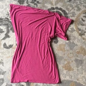 🛑BOGO‼️Riller &Fount pink one shoulder bodycon dress